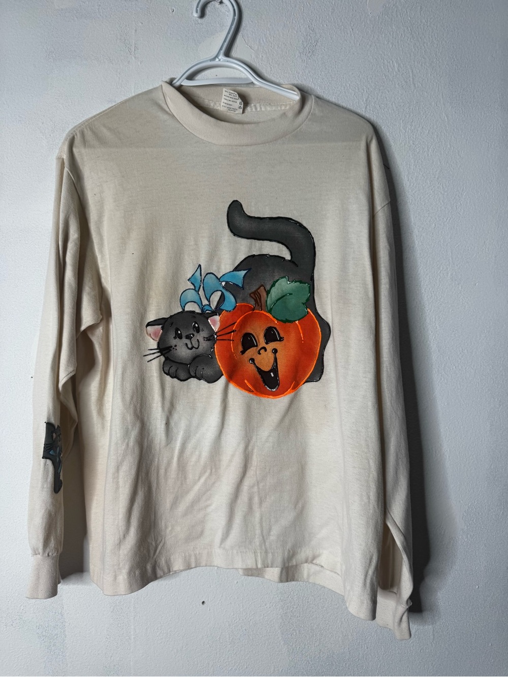 Vintage 80s Halloween longsleeve tshirt xl